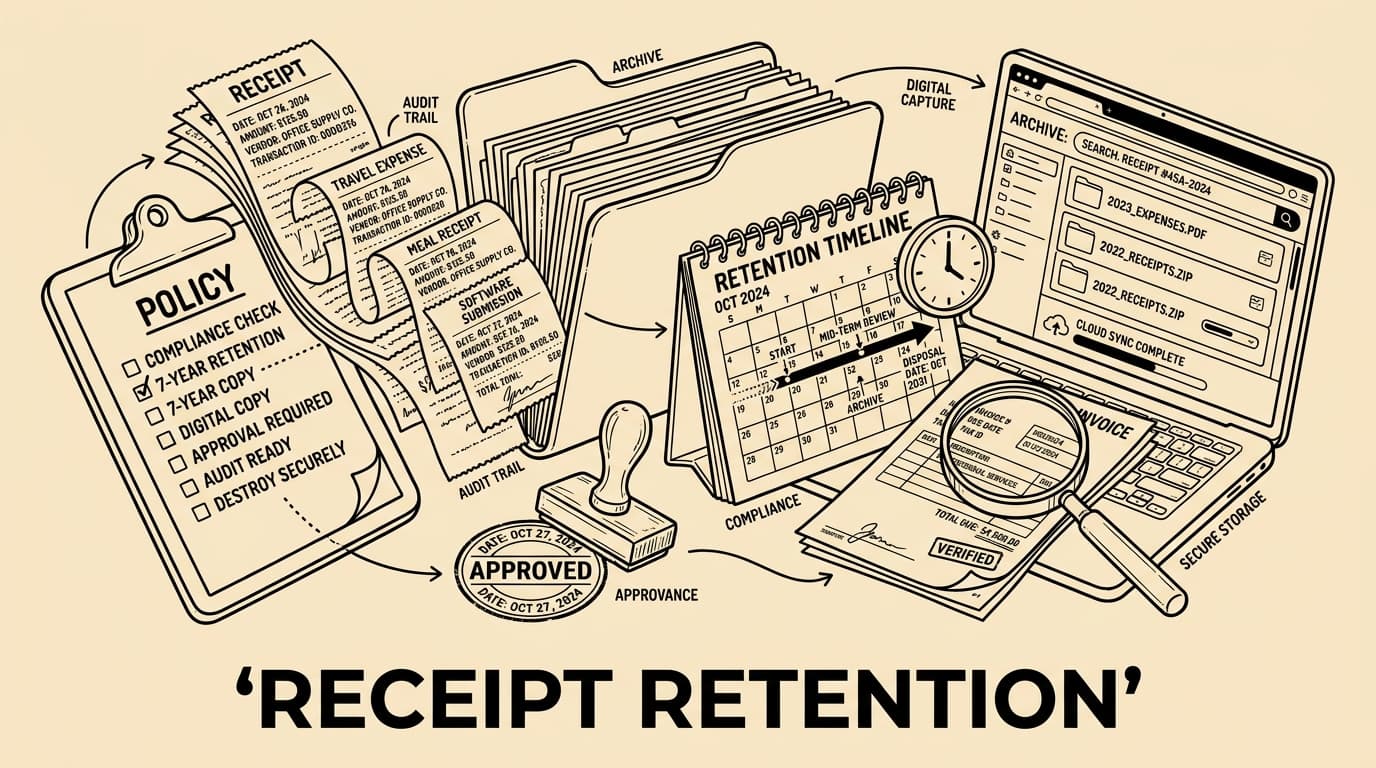 Receipt Retention Policy for Small Business: What to Keep and How to Organise It